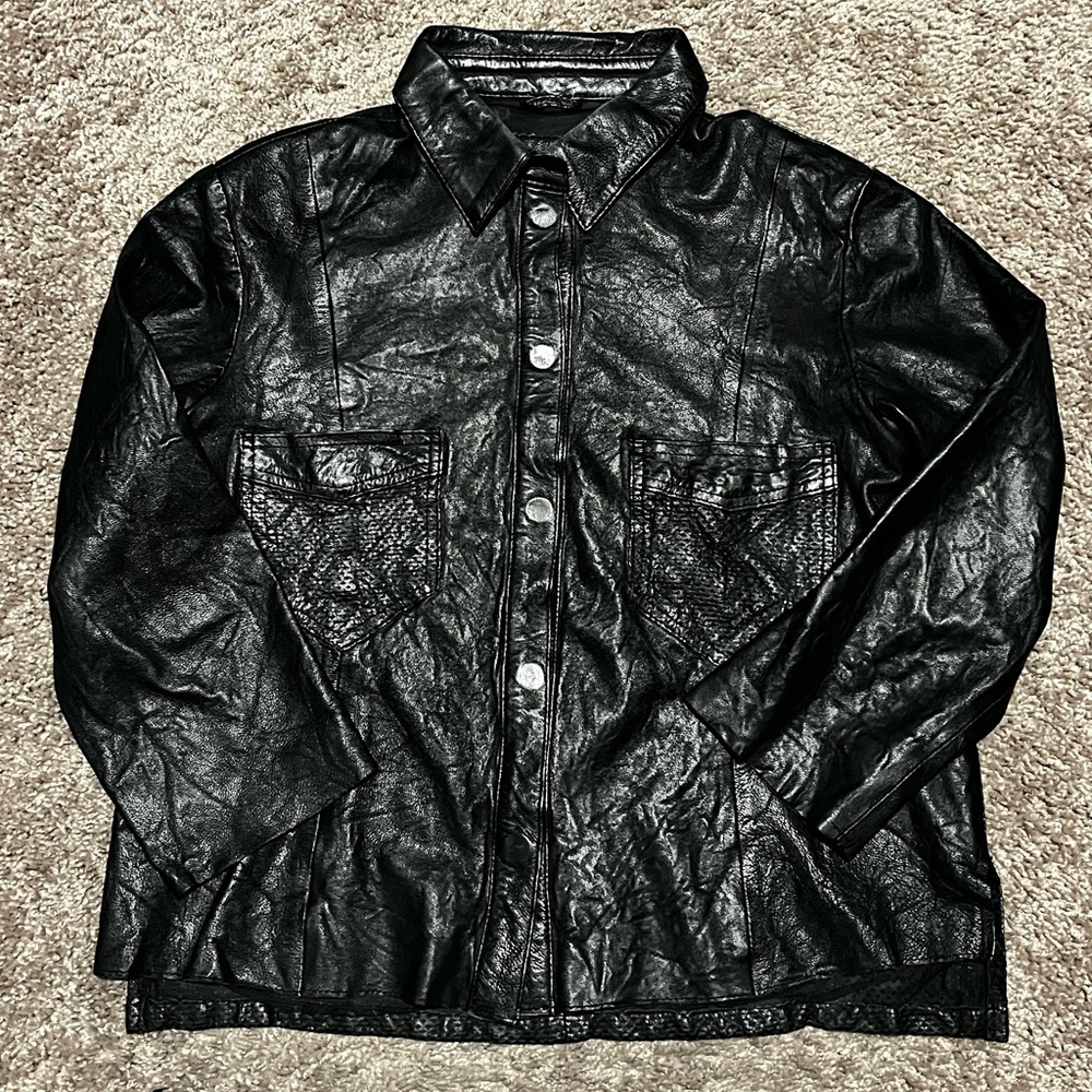 Women's Black Leather Jacket